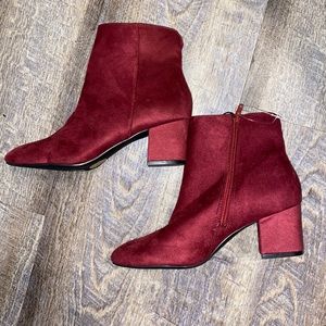 Maroon Booties